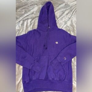 purple champion hoodie